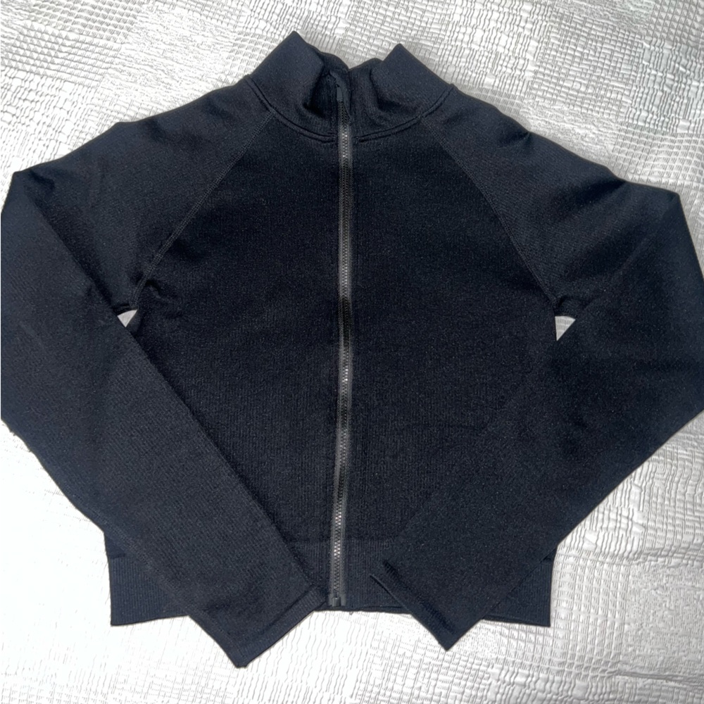 Fabletics Black Zip-Up Jacket
